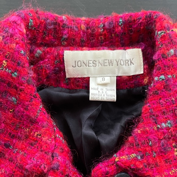💕Beautiful Jones NY wool & mohair women’s blazer size 8. The color is GORGEOUS! - Picture 2 of 4
